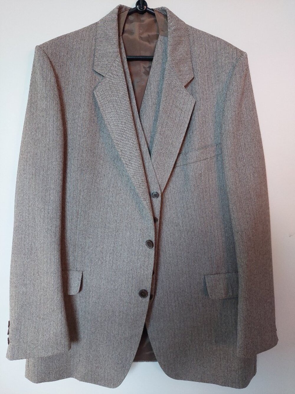 Nino Cerruti Paris Diffusion Men's 46L Suit Blazer Waistcoat 2-PC Set 62-72's